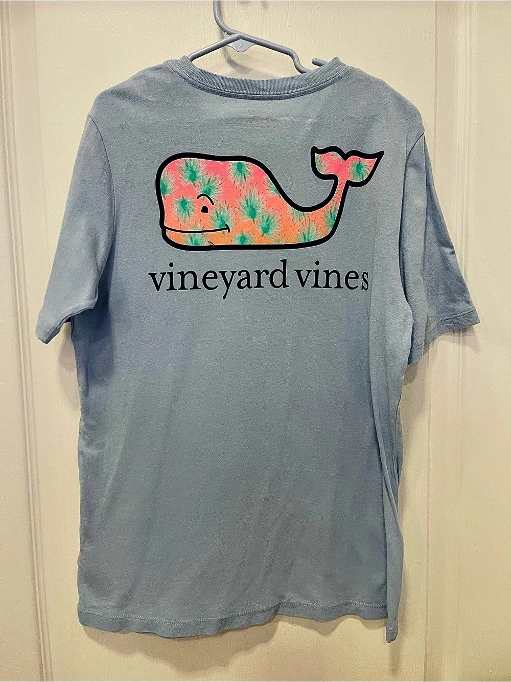 vineyard vines Vintage Whale Fill Short-Sleeve Pocket Tee Blue